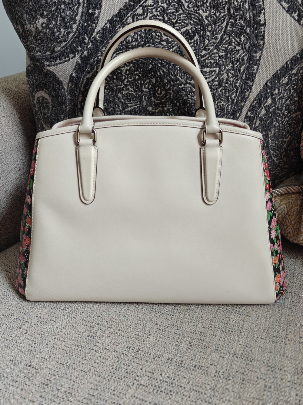 Coach Margot Carryall Pink Posey & Chalk Multi & Accessories - Picture 2 of 11